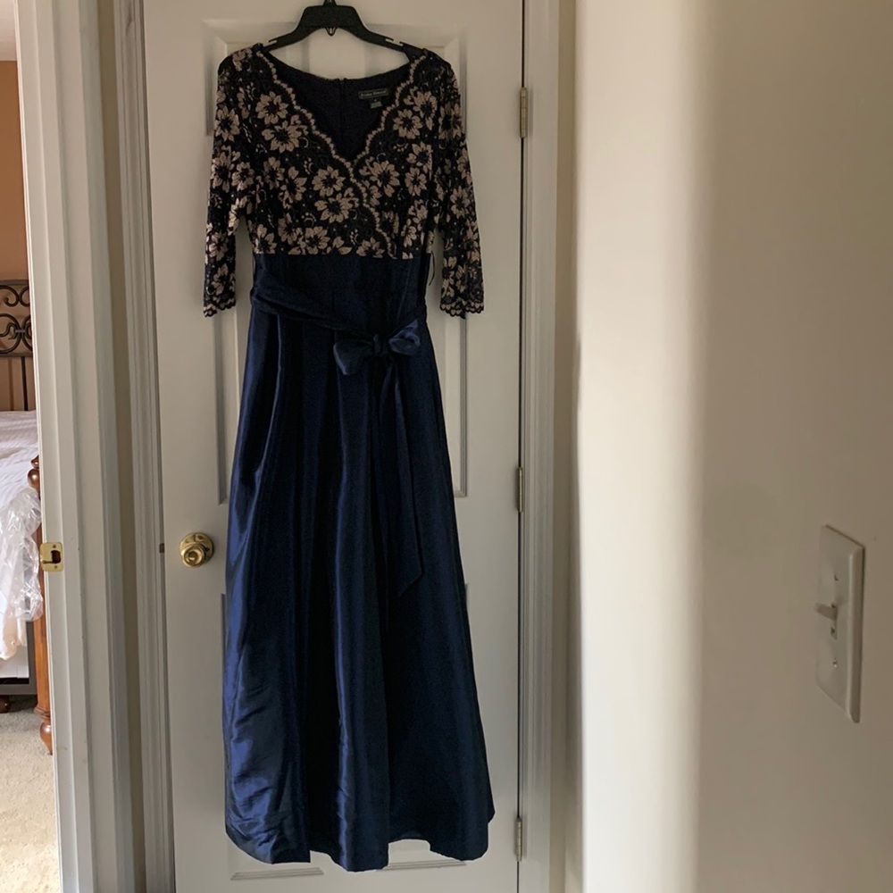 Deep Navy floor length Dress, size 14